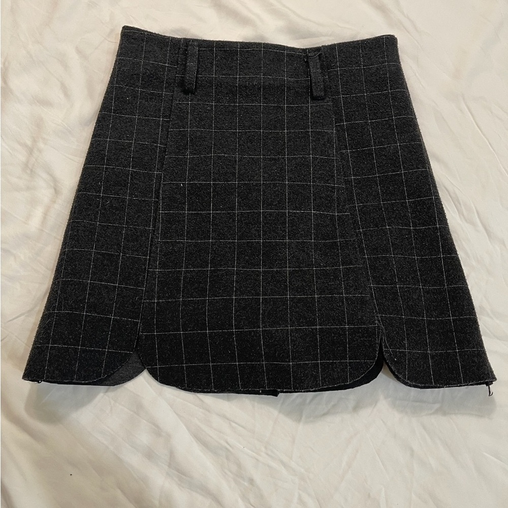 Classic Black Schoolgirl straight Checkered Women's Skirt